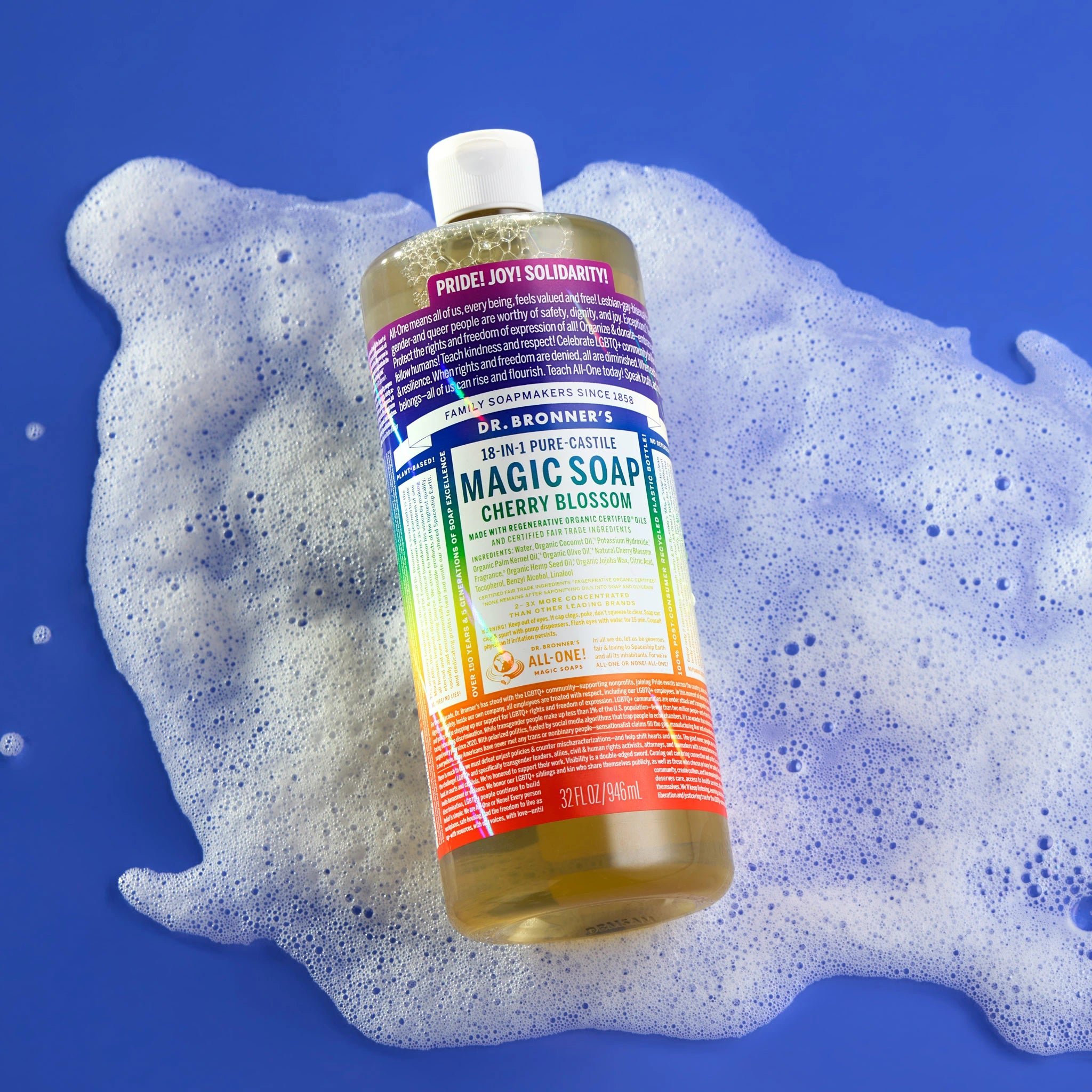 Alternative view of Cherry Blossom Pride Label - Pure-Castile Magic Soap