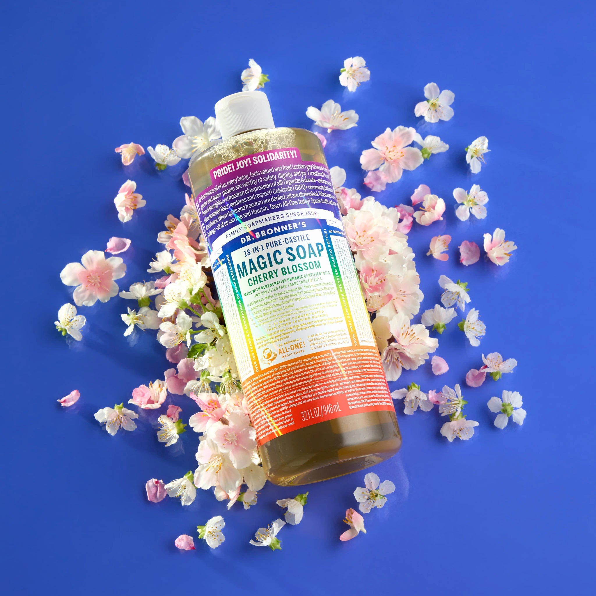 Cherry Blossom Pride Label - Pure-Castile Magic Soap - Image 6